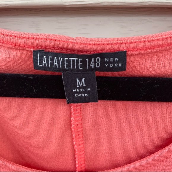 Lafayette 148 Silk Gathered Center Blouse Size M - Picture 10 of 13